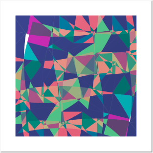 Geometric triangle pattern abstract Posters and Art